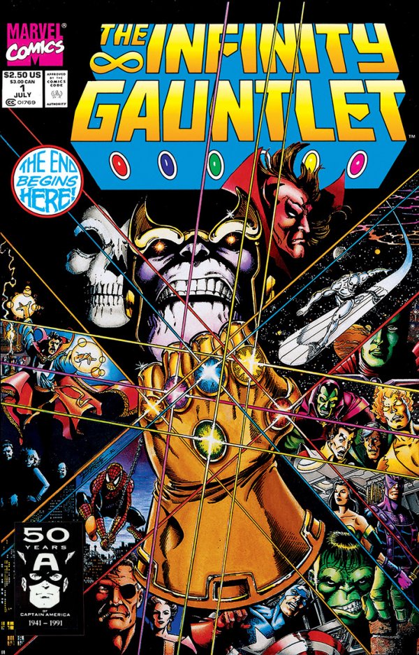 The Infinity Gauntlet Complete Single Issues Set (Newsstand Variants)